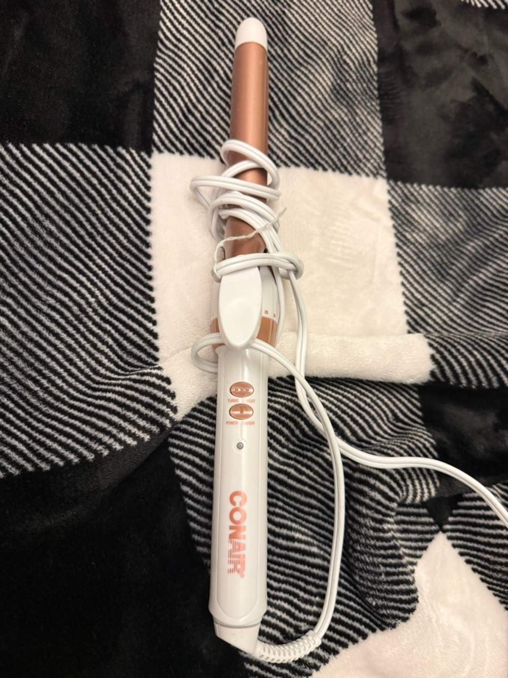 Conair Rose Gold and White Curling Wand - Women Hair Tools